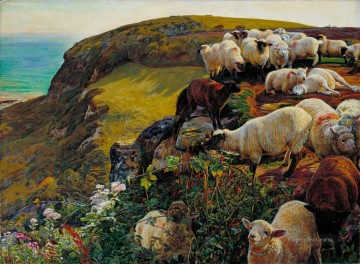  hunt - William Holman Hunt Unsere englischen Küsten 1852 Schaf